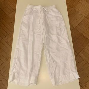 J. Crew Wide-Leg Seaside Pant in Linen, XS